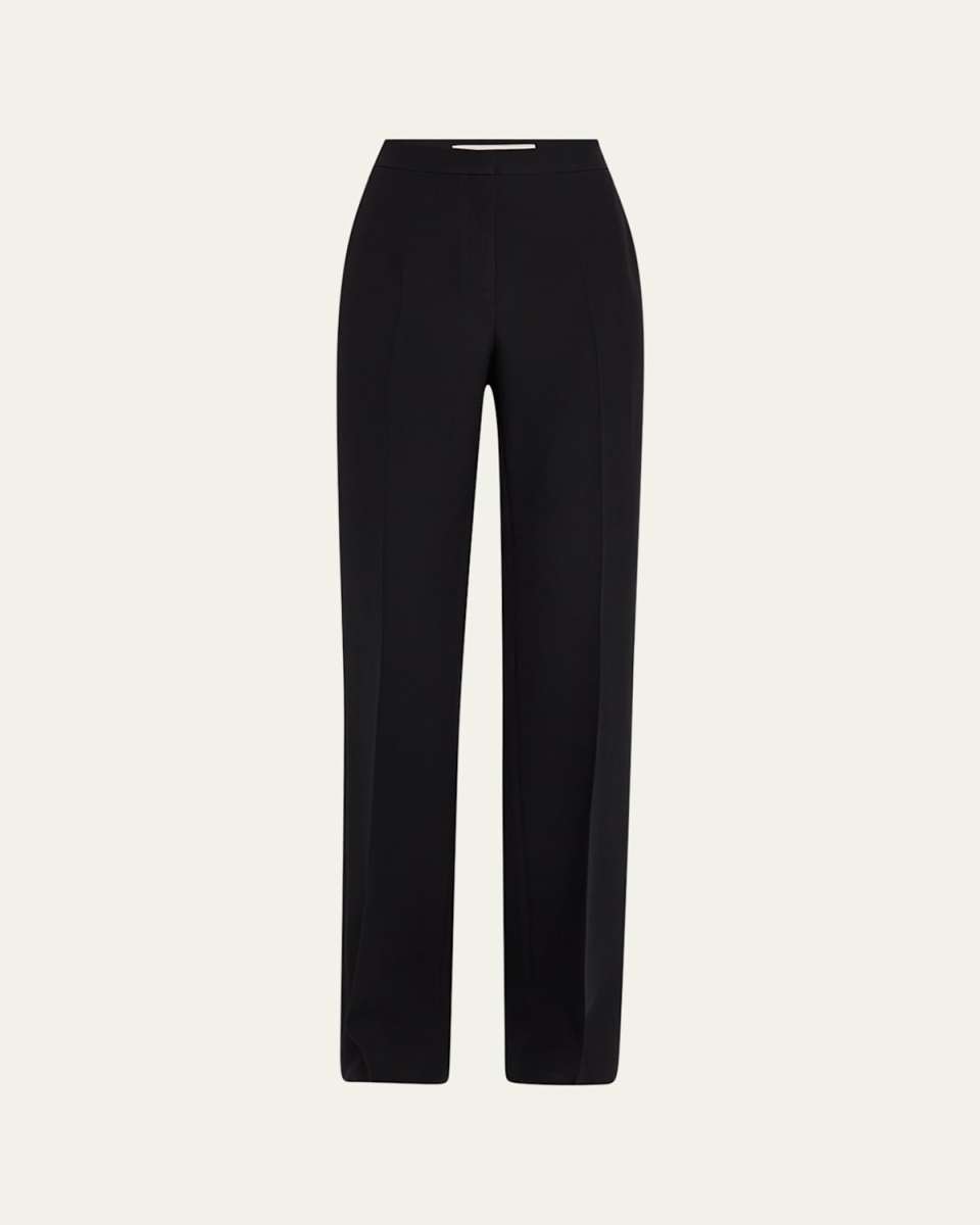 Saint Marks Straight Wool-Silk Pants